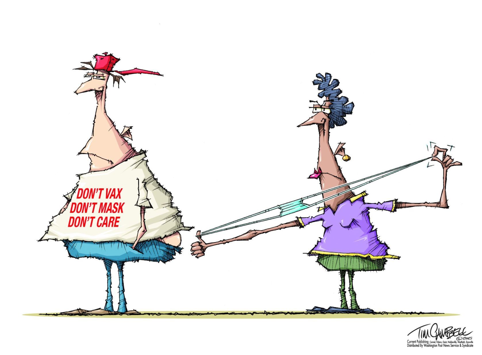 Tim Campbell cartoon